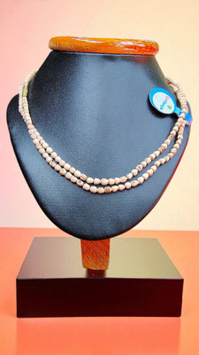 GIFTKUNJA Tulsi kanthi mala round beads from vrindavan 2 round for men and women Wood Chain