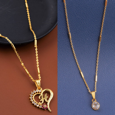 VPCREATION Diamond Gold-plated Plated Alloy Chain Set