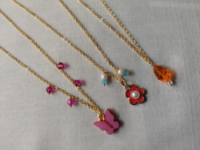 Kuldevi Entersprise Gold-plated Plated Stainless Steel Chain Set