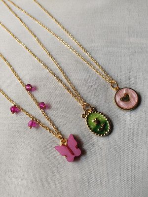 Kuldevi Entersprise Gold-plated Plated Stainless Steel Chain Set