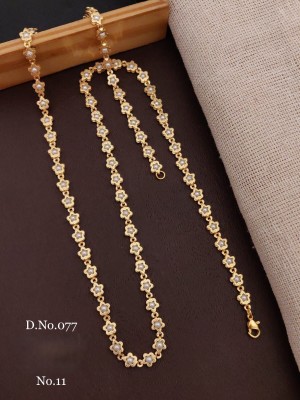 shreehari om Royal Gold-plated Plated Alloy Chain