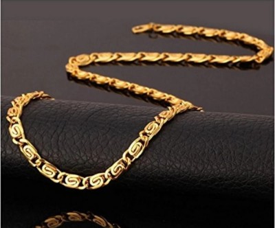 Vipunj Vedansh Enterprises Stylish Gold Plated snail Chain Gold-plated Plated Brass Chain