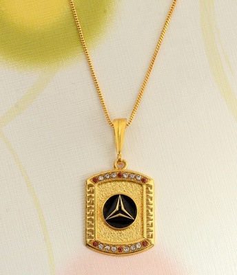 RIYAASHI Nackless chain pendant set for unisexmen woman Gold-plated Plated Brass Chain