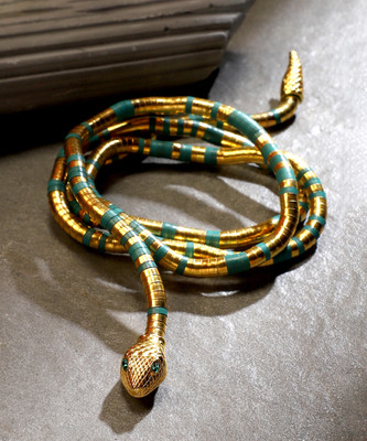 SOHI The Ophidian-Wrap Statement Necklace Gold-plated Plated Alloy Necklace