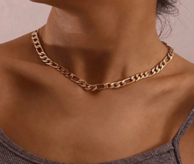 zoomi fashion figaro chain 160 Gold-plated Plated Brass Chain