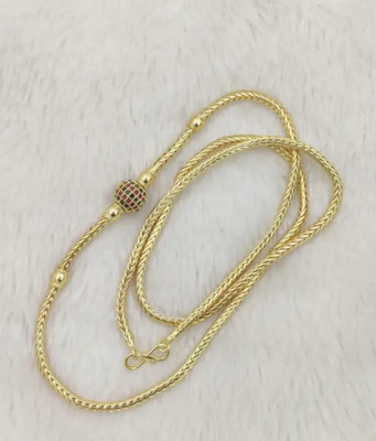 Top Shop TS 119 Cubic Zirconia, Diamond Gold-plated Plated Brass Chain