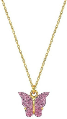 Eshop Traders Butterfly Pendant Chain Necklace for Girls & Women | Elegant & Stylish Gold-plated Plated Stainless Steel Necklace