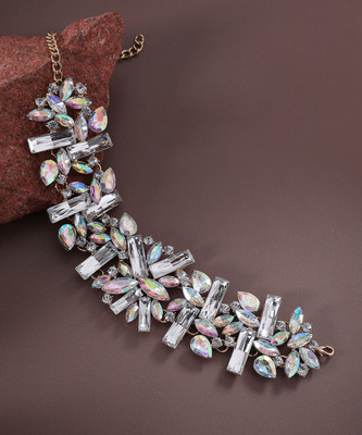 Dressberry Chunky Crystal Choker Necklace Gold-plated Plated Alloy Necklace