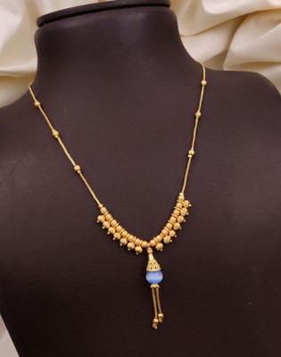 S K D J Gold-plated Plated Brass Necklace