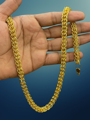 RKB SALES 1 gm high quality gold plated men's chain Gold-plated Plated Alloy Chain