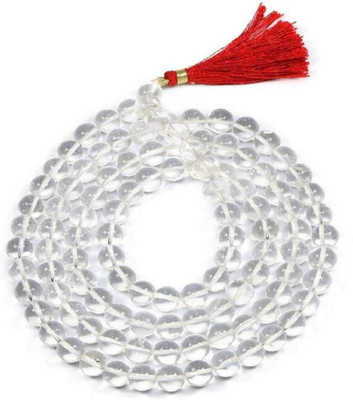 Dalvkot Sphatik Japa Mala 108 Beads for Pooja Crystal Chain