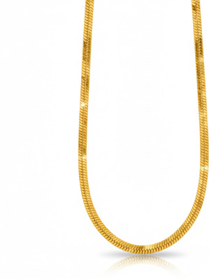 RILZUM Stylish Gold Plated Snake Chain Necklace for Women and Girls Gold-plated Plated Alloy Chain
