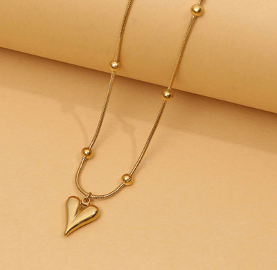 THE PERKY GEMS Gold-plated Plated Stainless Steel Chain