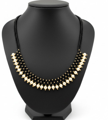 PVG Horizon Designer Ethnic Traditional Valadanda Handcrafted Choker pearl drop style Beads Gold-plated Plated Metal Necklace