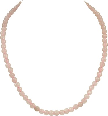 REIKI CRYSTAL PRODUCTS Natural Rose Quartz Crystal 6mm DC Necklace Agate Crystal Necklace