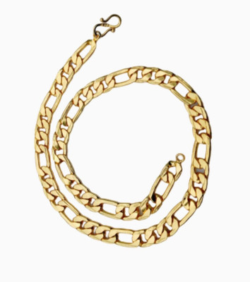 Trendy Gold LIGHT YELLOW COLOUR PLATED SIZE 20-21 INCH Gold-plated Plated Alloy Chain