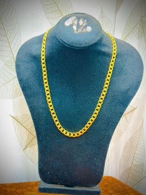 RAJAVEER IMITATION Regal Radiance Gold-Plated Chain – Sophisticated Unisex Design Gold-plated Plated Alloy Chain