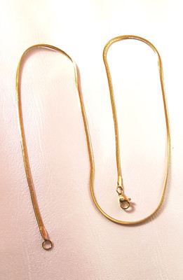 yuvaan crystal stainless steel chain for boys golden Stainless Steel Chain