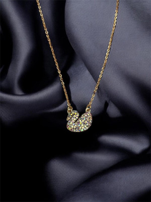 Nitish collectionn Crystal Silver Plated Alloy Chain