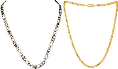 HEM RUPA The Perfect Necklace Chain for Men and Boys Gold-plated Plated Metal, Brass Chain