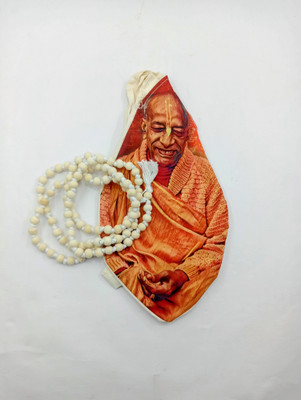 gopal ji Original 108 White Beads Tulsi Jaap Mala For Mantra Japa with jagannath jaap bag Beads Wood Chain