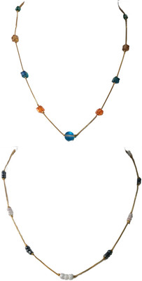 Maruti Creator Sparkling Beads Gold-plated Plated Stainless Steel Chain