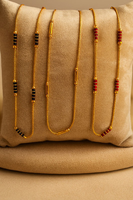 Footride Gold Polish chain 2gm Waterproof 6 Month Rose Quartz Gold-plated Plated Alloy Chain