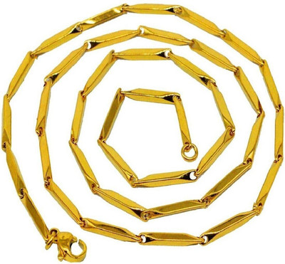 RIYAASHI Gold Plated Chain for men and women Gold Plated Chain Brass Chain Brass Chain