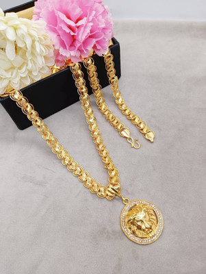 Raplemi 1 gram High Quality Indian Polished “20” Inches Gold Chain for Men and boy Gold-plated Plated Alloy Chain