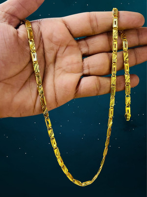 RKB SALES 1 gm high quality gold plated men's chain Gold-plated Plated Alloy Chain