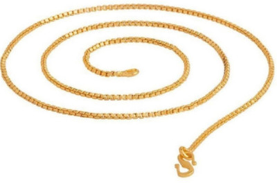 MAATRCHAAYA Stylish Silver Chain Gold-plated Plated Alloy Chain Set