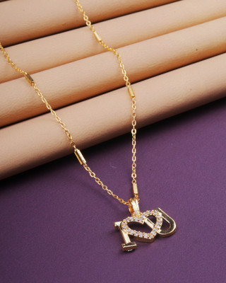 BOGHRA SALES Gold Chain For Women, Girls Cubic Zirconia Gold-plated Plated Alloy Chain