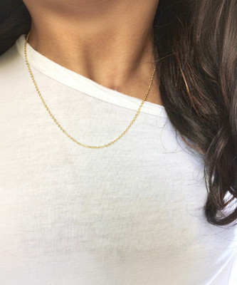 Jewel WORLD Gold-plated necklace chain for women & girls Gold-plated Plated Alloy Chain