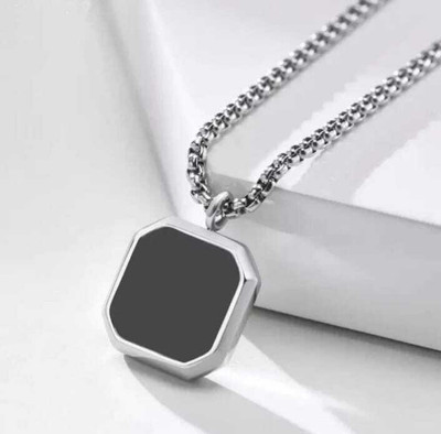 ENTAN boys locket chain Silver Plated Metal Chain