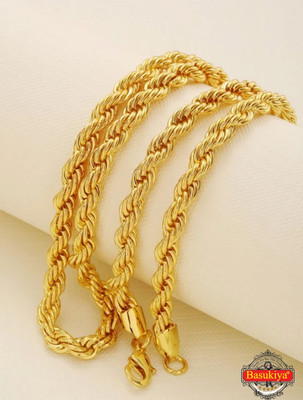 Basukiya Golden Chain For Men Boys

Exclusive Gold Plated Gold-plated Plated Alloy Chain