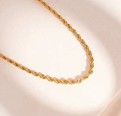 Maatrachaaya Piyush Enterprises Stylish Gold Plated Rope Chain Gold-plated Plated Brass Chain