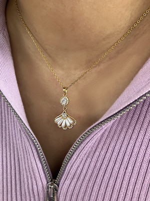 tas Gold Chain with Pendant/Charm Gold-plated Plated Copper Chain