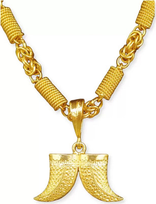 LABHUBAMON 1 gram Pendant set With chain “20” Inches for man and boy New design new year Gold-plated Plated Copper Chain Set