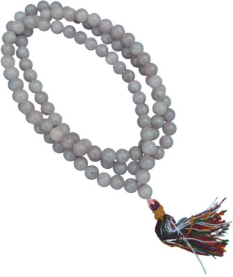 Maitri Export Kunzite Japa Mala Crystal Stone Necklace
