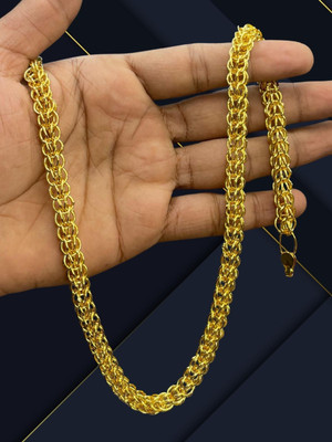 RKB SALES 1 gm high quality gold plated men's chain Gold-plated Plated Alloy Chain