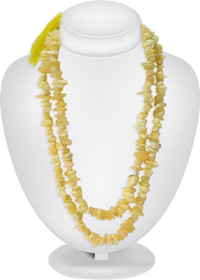 BHAGYA G Howlite mala Necklace for Men & Women Fashion Jewerlly Jaap Mala 108 Beads Crystal Crystal Chain