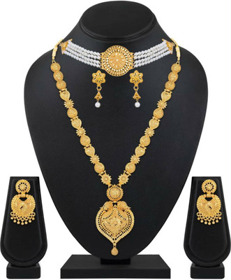 bulsenk Alloy Gold-plated Gold Jewellery Set(Pack of 2)