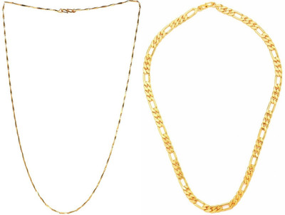 HEM RUPA The Perfect Necklace Chain for Men and Boys Gold-plated Plated Brass, Alloy Chain