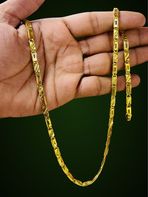 RKB SALES 1 gm high quality gold plated men's chain Gold-plated Plated Alloy Chain