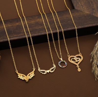 Seora Enchanted Heart Gold-plated Plated Alloy Chain Set