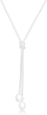 saje Ocean Dreams Necklace for Women and Girls 925 Pure Silver Necklace Pearl Sterling Silver Necklace