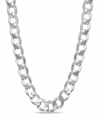ALFERZO For men's boys,silver-plated with a matte finish are elegant and stunning. Brass Chain