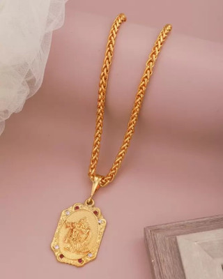 LABHUBAMON 1 gram Pendant set With chain “20” Inches for man and boy New design new year Gold-plated Plated Copper Chain Set