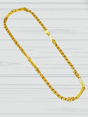 RKB SALES 1gm gold plated High Quality Indian Polished chain men Gold-plated Plated Alloy Chain