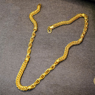 RAJAVEER IMITATION MSCH-05 Gold-plated Plated Brass Chain